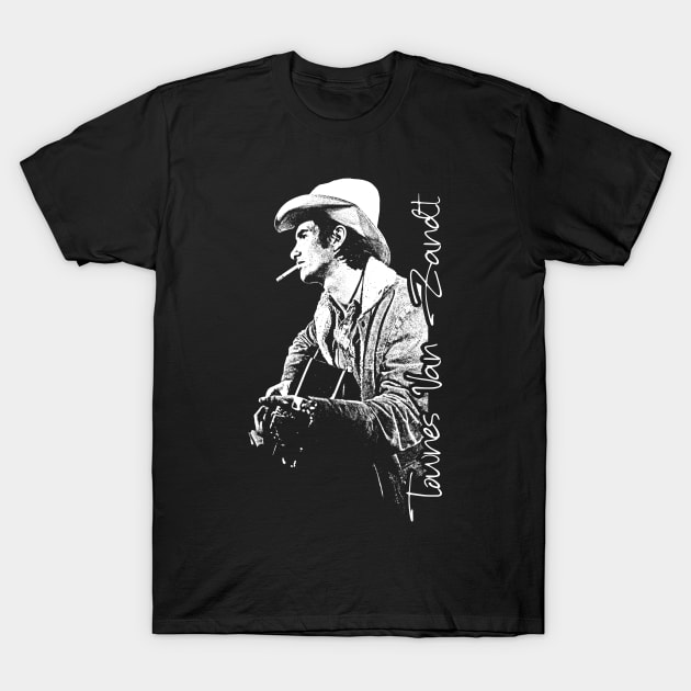 Townes Van Zandt // Retro Style Fan Design T-Shirt by DankFutura